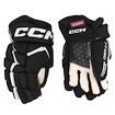 Gants de hockey CCM JetSpeed FT680 Black/White Junior 12 pouces