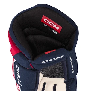 Gants de hockey CCM JetSpeed FT680 Navy/Red/White Senior