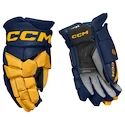 Gants de hockey CCM JetSpeed FT8 Navy/Sunflower Senior 14 pouces