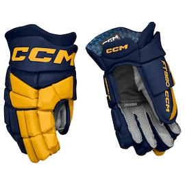Gants de hockey CCM JetSpeed FT880 Navy/Sunflower Senior