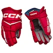 Gants de hockey CCM JetSpeed FT880 Red/White Senior