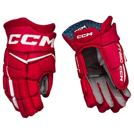 Gants de hockey CCM JetSpeed FT880 Red/White Senior