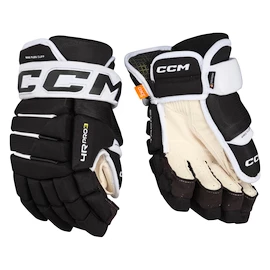 Gants de hockey CCM Tacks 4 ROLL PRO 3 Black/White Senior