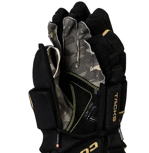 Gants de hockey CCM Tacks AS-V PRO black/gold Junior