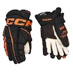 Gants de hockey CCM Tacks XF 80 Black/Orange Junior 11 pouces
