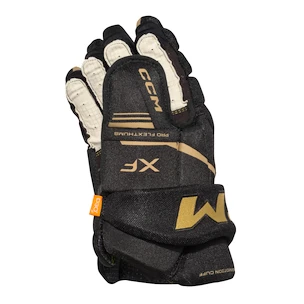 Gants de hockey CCM Tacks XF Black/Gold Senior 15 pouces