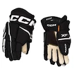 Gants de hockey CCM Tacks XF PRO Black/White Youth 9 pouces