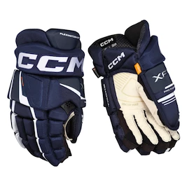 Gants de hockey CCM Tacks XF PRO Navy/White Senior