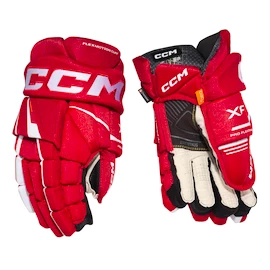 Gants de hockey CCM Tacks XF Red/White Junior