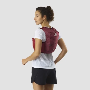 Gilet de course pour femme Salomon  Skin 8 Set Earth Red/Cabernet