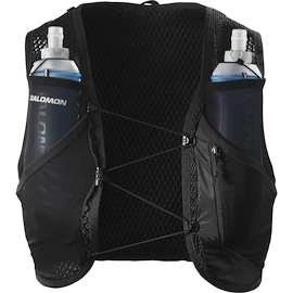 Gilet de course Salomon Active Skin 8 Black/Metal