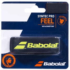 Grip tape de base Babolat Syntec Pro Black/Fluo Yellow