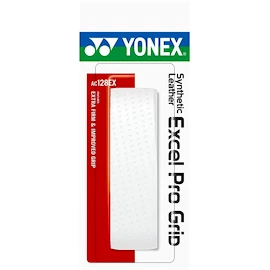 Grip tape de base Yonex Leather Excel Pro AC128 White