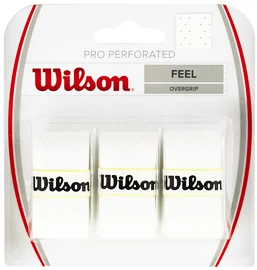 Grip tape supérieur Wilson Pro Overgrip Perforated White