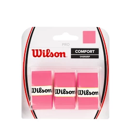 Grip tape supérieur Wilson Pro Overgrip Pink (3 Pack)