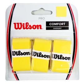 Grip tape supérieur Wilson Pro Overgrip Yellow (3 pcs)