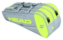 Housse de raquettes Head  Core Combi 6R Grey/Neon Yellow