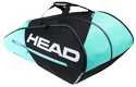 Housse de raquettes Head  Tour Team 12R Black/Mint