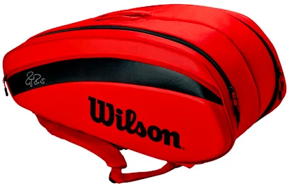 Housse de raquettes Wilson  Federer DNA 12 Pack Red 2020