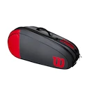 Housse de raquettes Wilson  Team 6 Pack Red/Grey