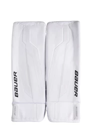 Jambières de gardien de but Bauer Supreme Shadow White Senior