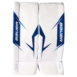 Jambières de gardien de but Bauer SV-PRO White/Blue Senior