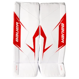 Jambières de gardien de but Bauer SV-PRO White/Red Senior