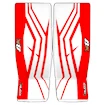 Jambières de gardien de but BRIAN'S Iconik X White/Red Senior 36 + 1 pouce