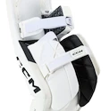 Jambières de gardien de but CCM Axis 2 white/white/white/white Senior