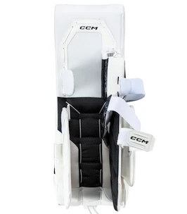 Jambières de gardien de but CCM Axis 2 white/white/white/white Senior