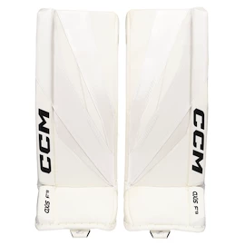 Jambières de gardien de but CCM Axis F9 White/White Senior