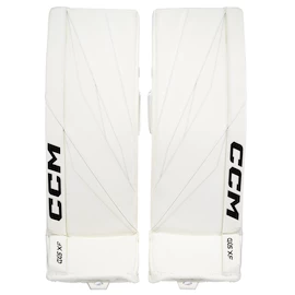 Jambières de gardien de but CCM Axis XF White/White Senior