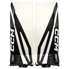 Jambières de gardien de but CCM Eflex 7.5 White/Black Senior
