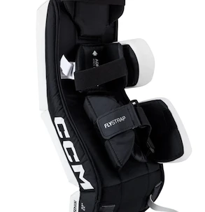 Jambières de gardien de but CCM YTflex 3 white/white/royal/black Youth