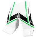 Jambières de gardien de but Warrior Ritual G6 E+ white/black/green Youth