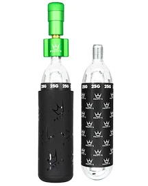 Kit tête de gonflage CO2 avec cartouches PEATY'S Mtb (25g) - emerald (ppr-hti-mtb-emr-12)