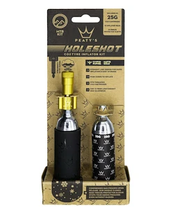 Kit tête de gonflage CO2 avec cartouches PEATY'S  Mtb (25g) - gold (ppr-hti-mtb-gld-12)