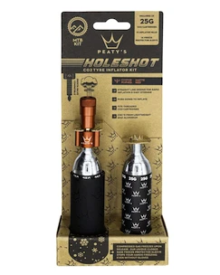 Kit tête de gonflage CO2 avec cartouches PEATY'S  Mtb (25g) - red (ppr-hti-mtb-red-12)