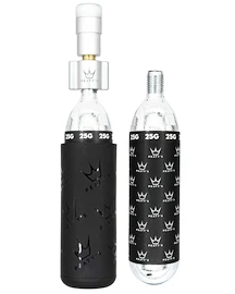 Kit tête de gonflage CO2 avec cartouches PEATY'S Mtb (25g) - silver (ppr-hti-mtb-sil-12)
