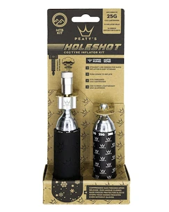 Kit tête de gonflage CO2 avec cartouches PEATY'S  Mtb (25g) - silver (ppr-hti-mtb-sil-12)