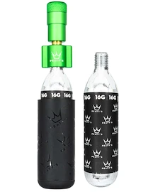 Kit tête de gonflage CO2 avec cartouches PEATY'S Road & gravel (16g) - emerald (ppr-hti-rag-emr-12)