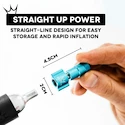 Kit tête de gonflage CO2 avec cartouches PEATY'S  Road & gravel (16g) - punch (ppr-hti-rag-pun-12)