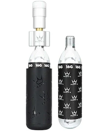 Kit tête de gonflage CO2 avec cartouches PEATY'S Road & gravel (16g) - silver (ppr-hti-rag-sil-12)
