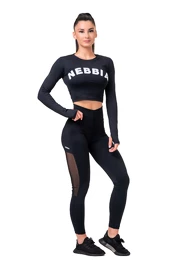 Legging taille haute Nebbia Mesh noir