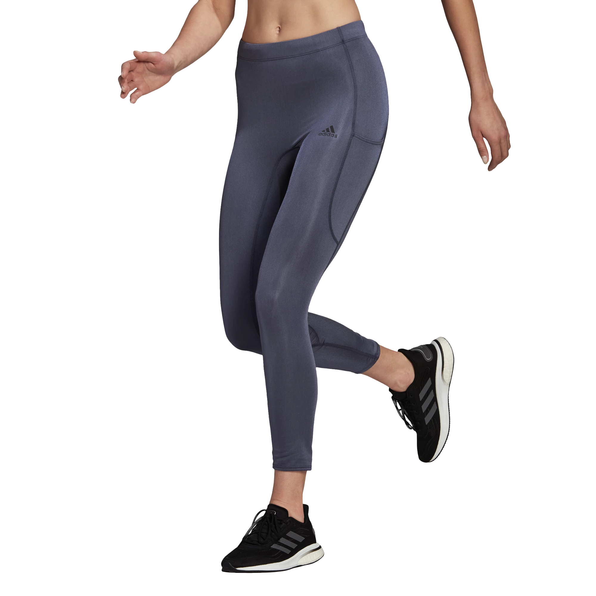 Leggings pour femme adidas Fast Impact Shiny Tights Shadow Navy M Sportega