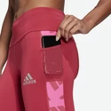 Leggings pour femme adidas Own The Run Celebration Running Long Pink