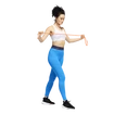 Leggings pour femme adidas  Tech Fit Long 3-Bar Tights Bright Blue