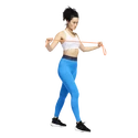 Leggings pour femme adidas  Tech Fit Long 3-Bar Tights Bright Blue