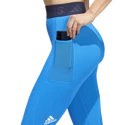 Leggings pour femme adidas  Tech Fit Long 3-Bar Tights Bright Blue
