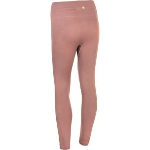 Leggings pour femme Endurance  Flow Ribbed Seamless Tights Burnt Rose